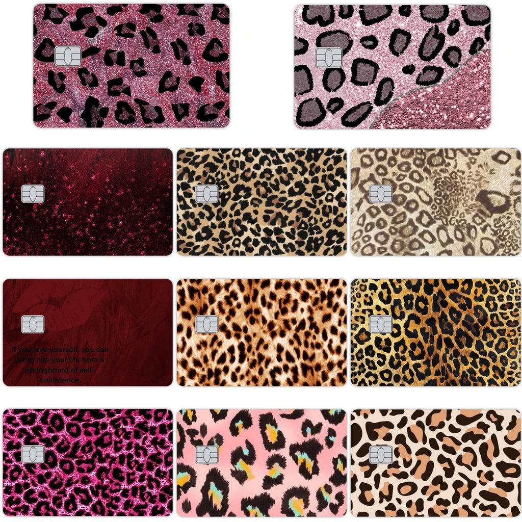 Leopard Print Credit Debit and Visa Card Skin