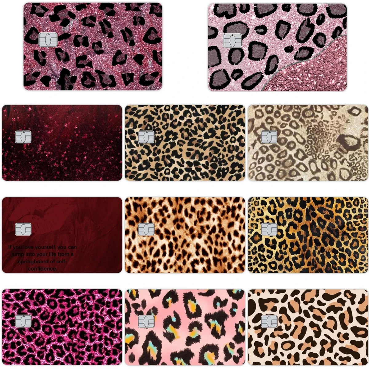 Leopard Print Credit Debit and Visa Card Skin