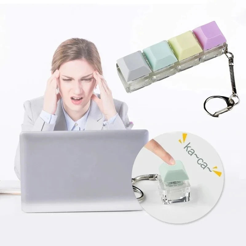 Keyboard Keychain Fidget Toy