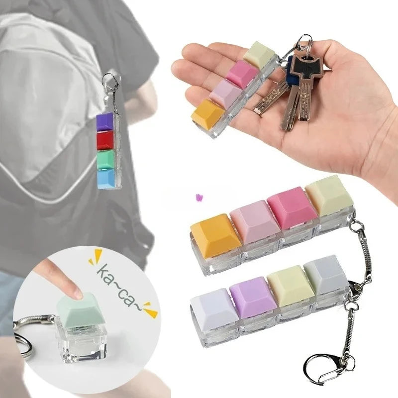 Keyboard Keychain Fidget Toy